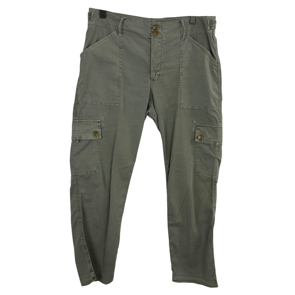 Wearables Pants Women XS Olive Green Cargo Pockets Utility Cotton Casual XCVI